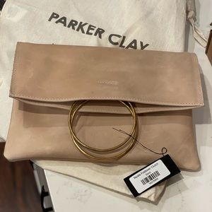 BNIB Parker Clay Nyala Foldover Clutch